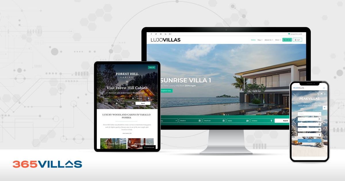 365Villas offers the best Vacation Rental Website Templates for WordPress